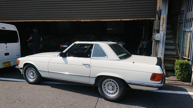 83年500SL　試乗