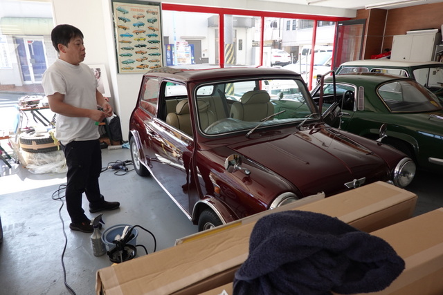 ローバーミニ納車準備