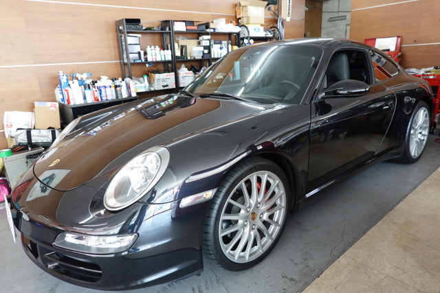 ポルシェ997前期型ナビ交換